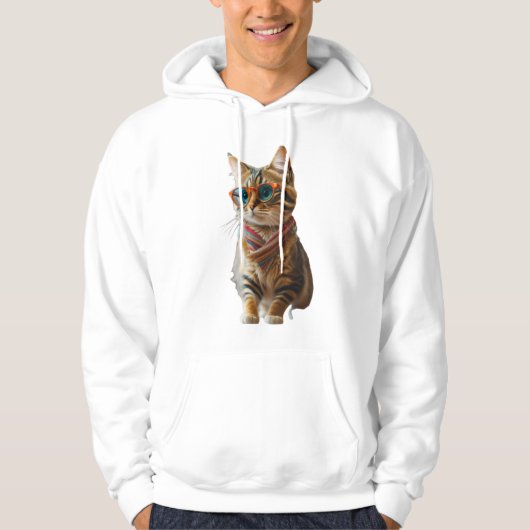 Veste À Capuche Chat Cool mignon (Devant)