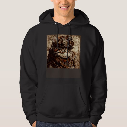 Veste À Capuche Chat Couture Steampunk (Devant)