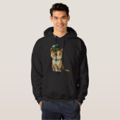 Veste À Capuche Chat de la Saint-Patrick avec un chapeau de lutin (Devant entier)