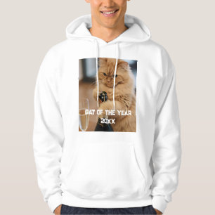Veste À Capuche Chat de l'année 20XX Personnaliser la photo