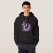 Veste À Capuche Chat de l'Espace Chevalier Licorne - Laser, Tacos (Devant entier)
