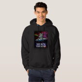 Veste À Capuche Chat de l'espace extraterrestre emmène-moi à ton c (Devant entier)