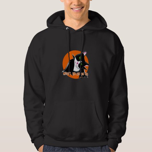 Veste À Capuche Chat d'Halloween (Devant)