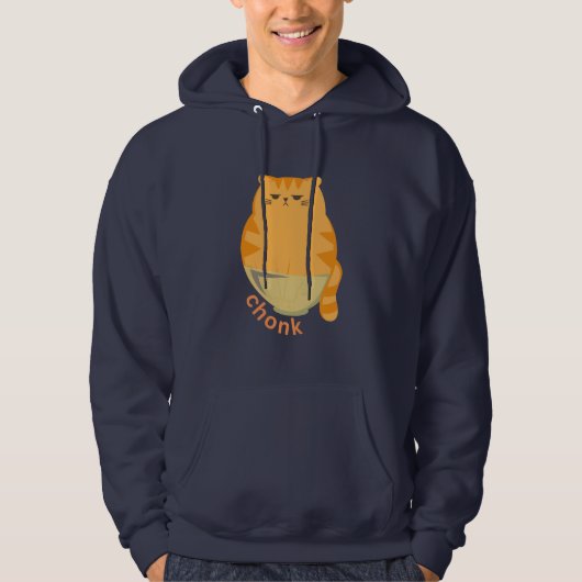 Veste À Capuche Chat dodu dans un bol (Devant)