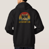 Veste À Capuche Chat Drôle Poil De Chat N'a Pas D'importance Pour (Dos)