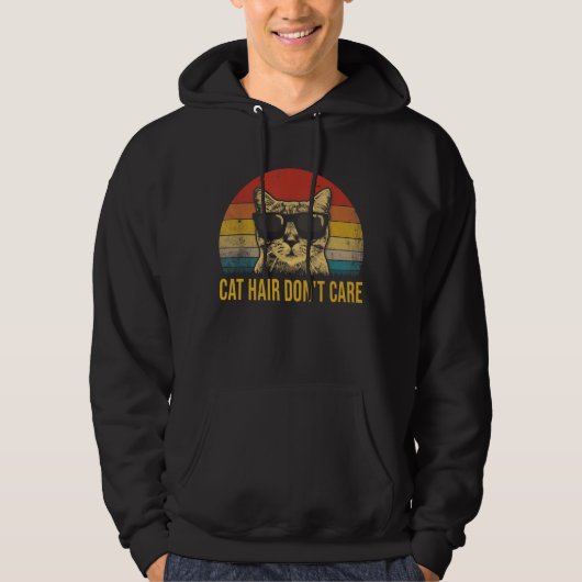 Veste À Capuche Chat Drôle Poil De Chat N'a Pas D'importance Pour (Devant)