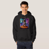 Veste À Capuche Chat Drôle Voler Une Pizza Astronaut Kitty Space (Devant entier)