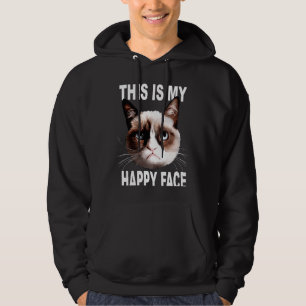 Veste À Capuche Chat en colère C'est mon visage heureux Chat sarca