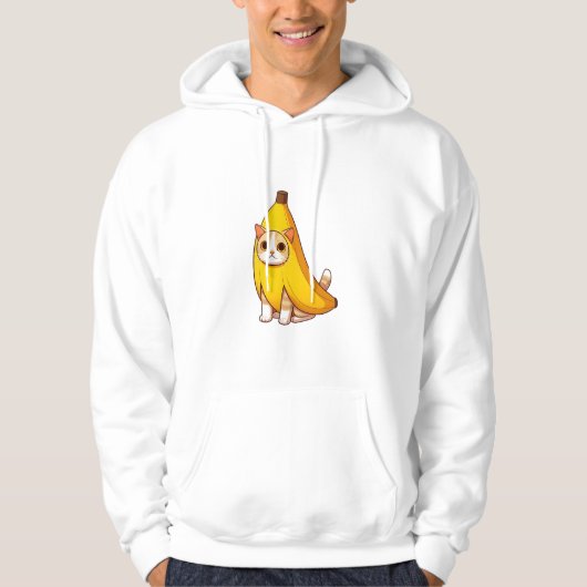 Veste À Capuche Chat en costume de banane (Devant)