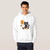 Veste À Capuche chat en halloween (Devant entier)