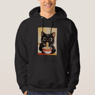 Veste À Capuche Chat Jouit de Soupe de Nouilles Ramen