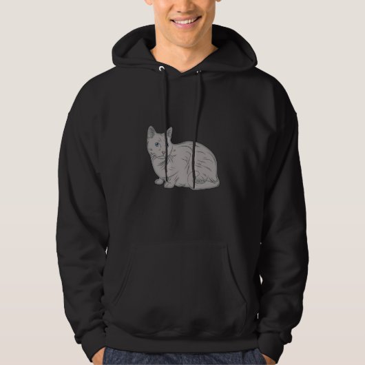 Veste À Capuche Chat love Korat chat chat Mon chat (Devant)