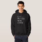Veste À Capuche Chat Mère Vin Lover (Devant entier)