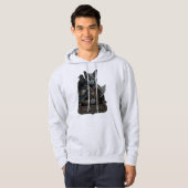 Veste À Capuche Chat Noble Odin Bleu Russe (Devant entier)