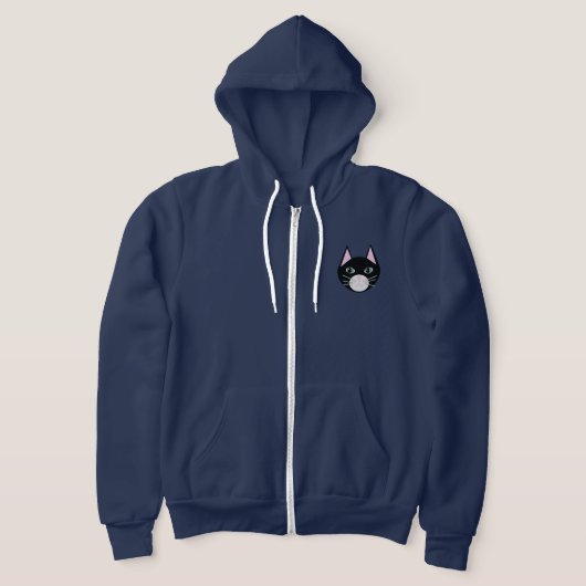 Veste À Capuche Chat Noir (Poser)