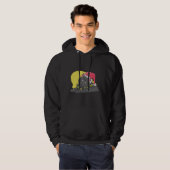Veste À Capuche Chat noir de Noël amusant (Devant entier)