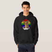 Veste À Capuche Chat Rainbow Parties scintillant Kawaii Chats colo (Devant entier)