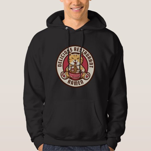 Veste À Capuche Chat Ramen (Devant)