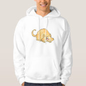 Veste À Capuche Chat roux tabby faisant une embuscade (Devant)