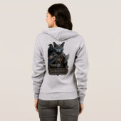 Veste À Capuche Chat Russe Bleu Noble Odin (Dos entier)