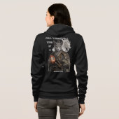 Veste À Capuche Chat Samouraï Bleu Russe (Dos entier)