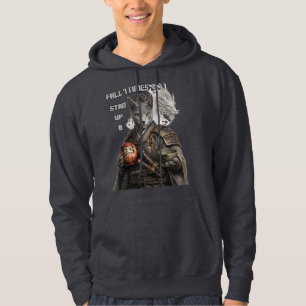 Veste À Capuche Chat Samouraï Bleu Russe