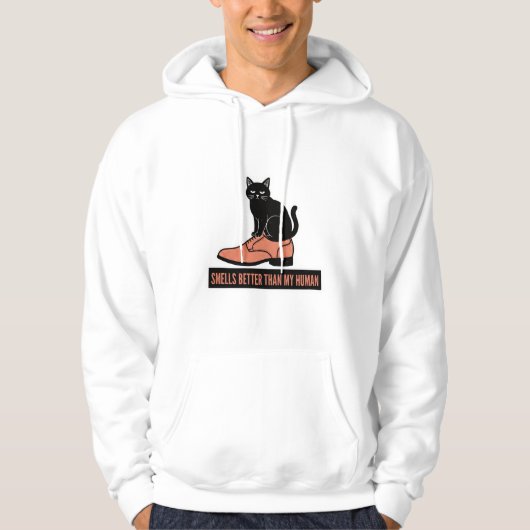 Veste À Capuche Chat sarcastique en linogravure dans un mème de ch (Devant)