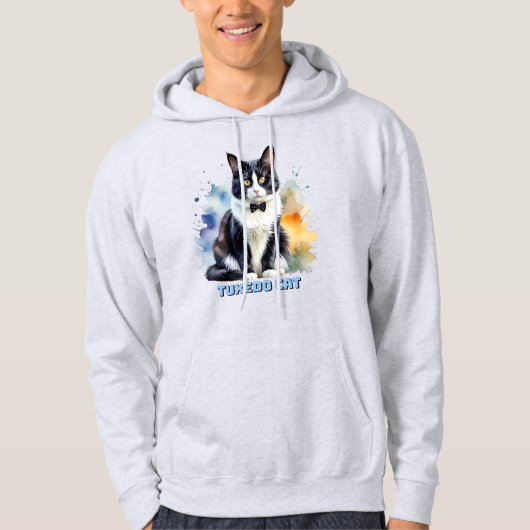Veste À Capuche Chat smoking élégant (Devant)