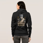 Veste À Capuche Chat Socrate Bleu Russe (Dos entier)