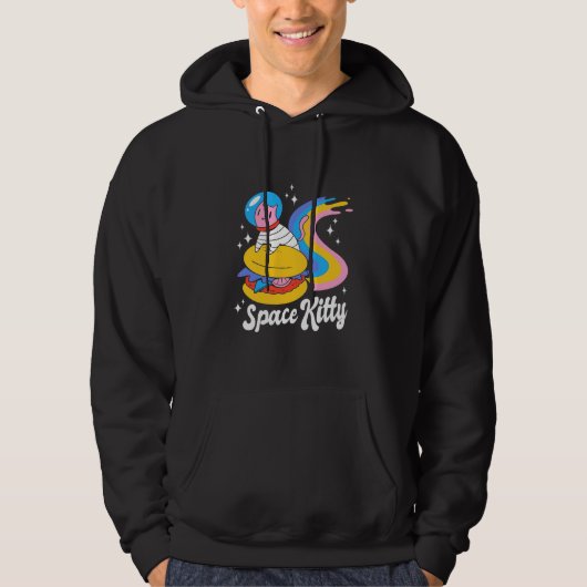 Veste À Capuche Chat spatial astronaute (Devant)