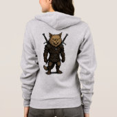 Veste À Capuche Chat Witcher – Guerrier de Fantasy Médiévale (Dos)