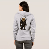 Veste À Capuche Chat Witcher – Guerrier de Fantasy Médiévale (Dos entier)