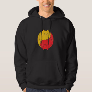 Veste À Capuche Chats Chat Drôle Mignonne Hilarié Yin Yang Chubby