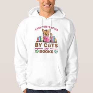 Veste À Capuche Chats Et Livres Drôle Dire Avec Livre Et Chat