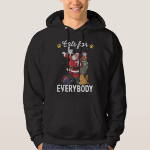 Veste À Capuche Chats pour tout le monde Noël Chat Funny Noël Père