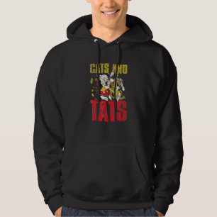 Veste À Capuche Chats Rétro Et Ats Tatouage De Chat Ee
