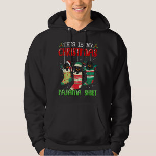 Veste À Capuche Chaussettes De Noël C'Est Mon Pyjama De Noël Dachs