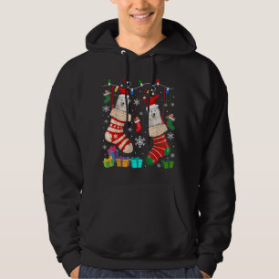 Veste À Capuche Chaussettes de Noël Pyjama Samoyed Chien Puppy Lov