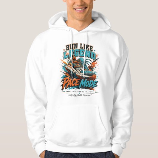 Veste À Capuche Chaussure de course Art Legend Pace Mode Rétro (Devant)