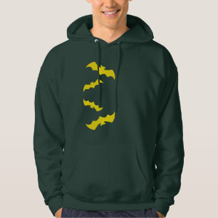 Veste À Capuche Chauves-souris jaunes volantes d'Halloween