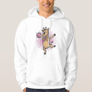 Veste À Capuche Chemise à gravure vintage Boule disco Girafe dansa