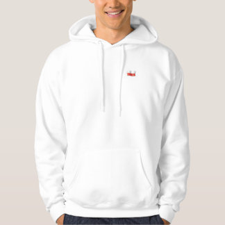 Veste À Capuche Chemise blanche avec un drapeau polonais et un pet