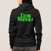 Veste À Capuche Chemise Code Monkey (impression au dos) (Dos)