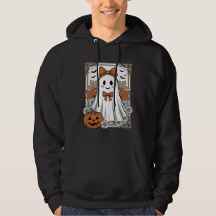 Veste À Capuche Chemise de fantôme Halloween mignonne gravure vint
