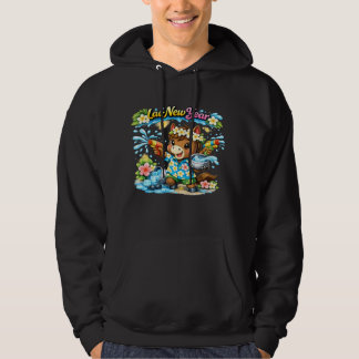 Veste À Capuche Chemise de festival de l'eau Pi Mai Lao Cheval Mig