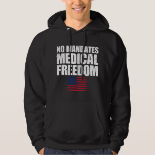 Veste À Capuche Chemise de la liberté médicale Drapeau américain L