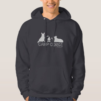 Veste À Capuche Chemise d'obscurité de corgi de camp