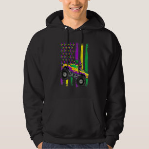 Veste À Capuche Chemise Drapeau de Perles de Fou de Camion Monstre