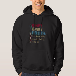 Veste À Capuche Chemise Drôle Bumpy Je Sais Tout - Cadeau Grand-pè