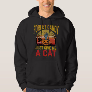 Veste À Capuche Chemise drôle de bonbons pour amateur de chats Hal